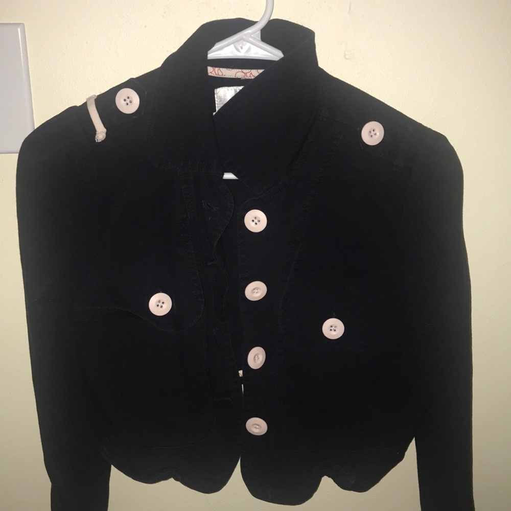 Black jean jacket